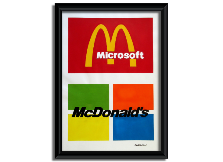 McDonalds Microsoft Guervian McDoSoft art reproduction